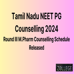Tamil Nadu NEET PG Counselling Released Round III Pharm Schedule